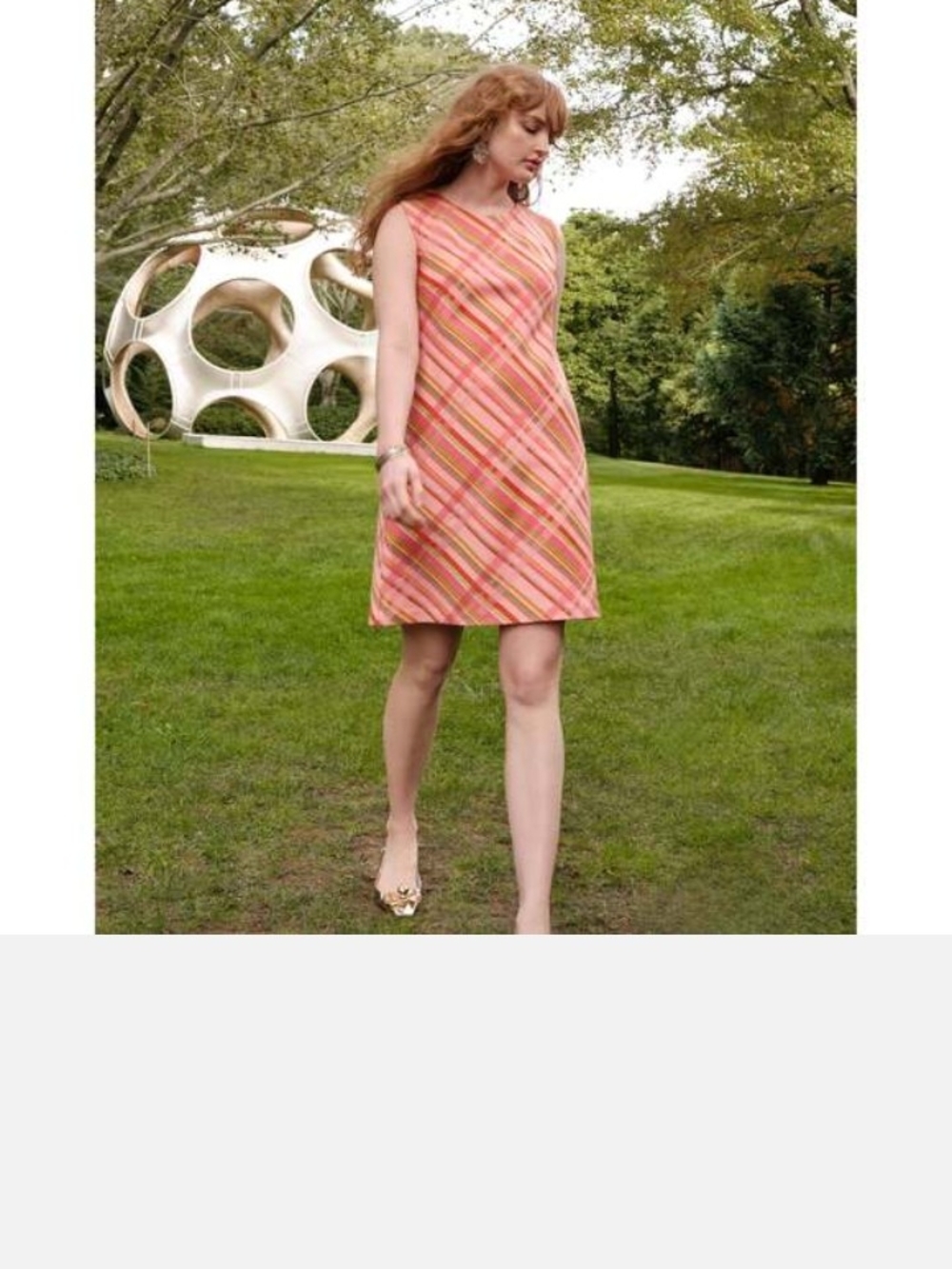 Frances Valentine Lilly Shift Dress - Candy Ribbon Plaid